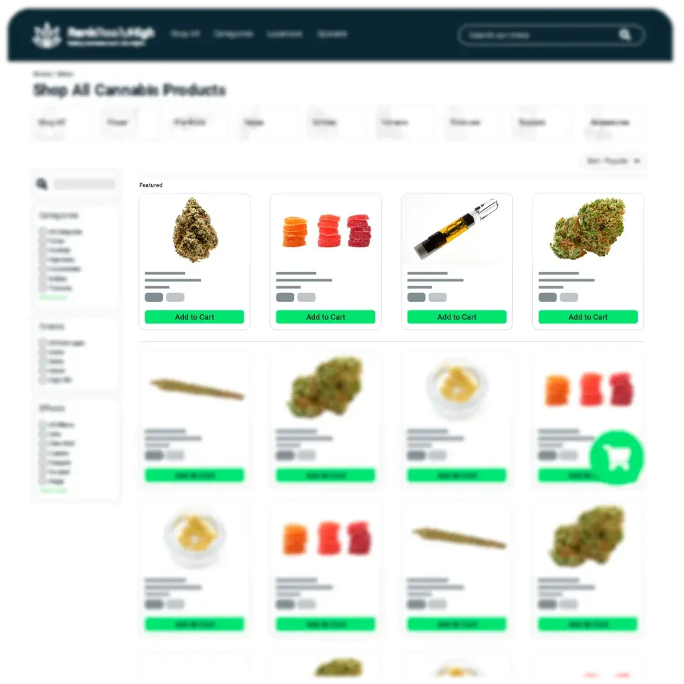 Cannabis Dispensary Retail Advertising Platform Featured Menu Cannabis Dispensary Retail Advertising Platform Featured Menu